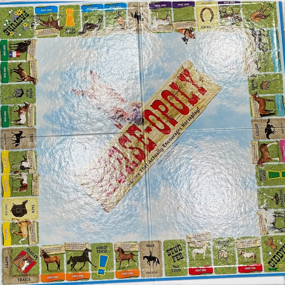 Horse-opoly Board Game By Late for the Sky Previously owned 2-6 Players Ages 8+ - Picture 2 of 13